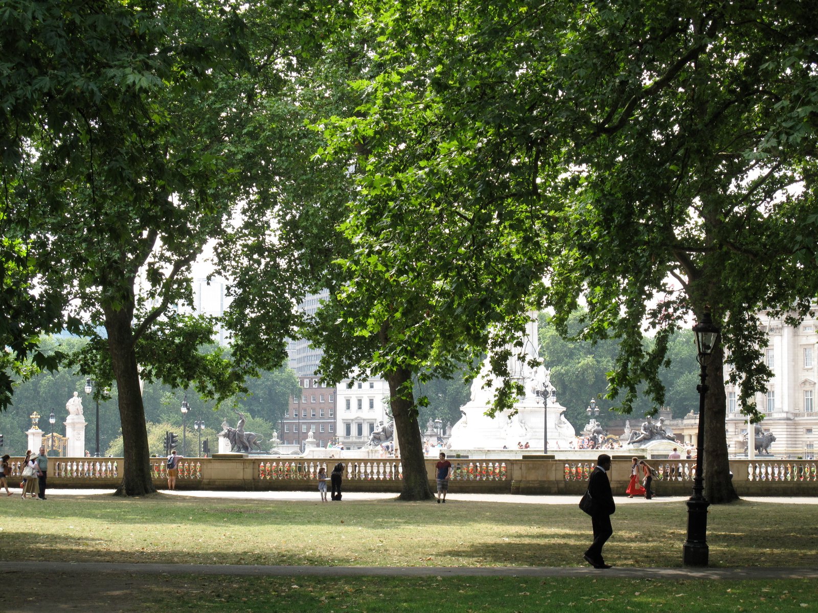 Green Park with a view of Buckingham Palace