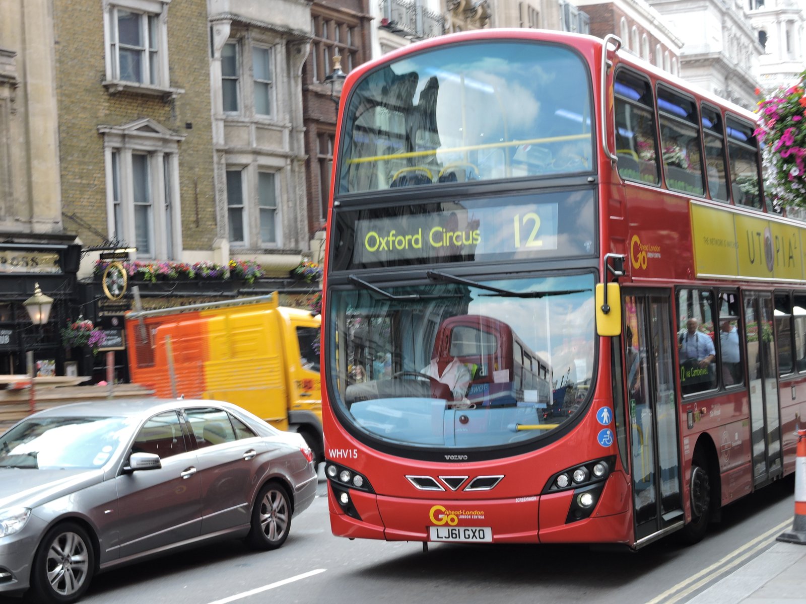 London Bus No. 12 - Oxford Circus at Whitehall