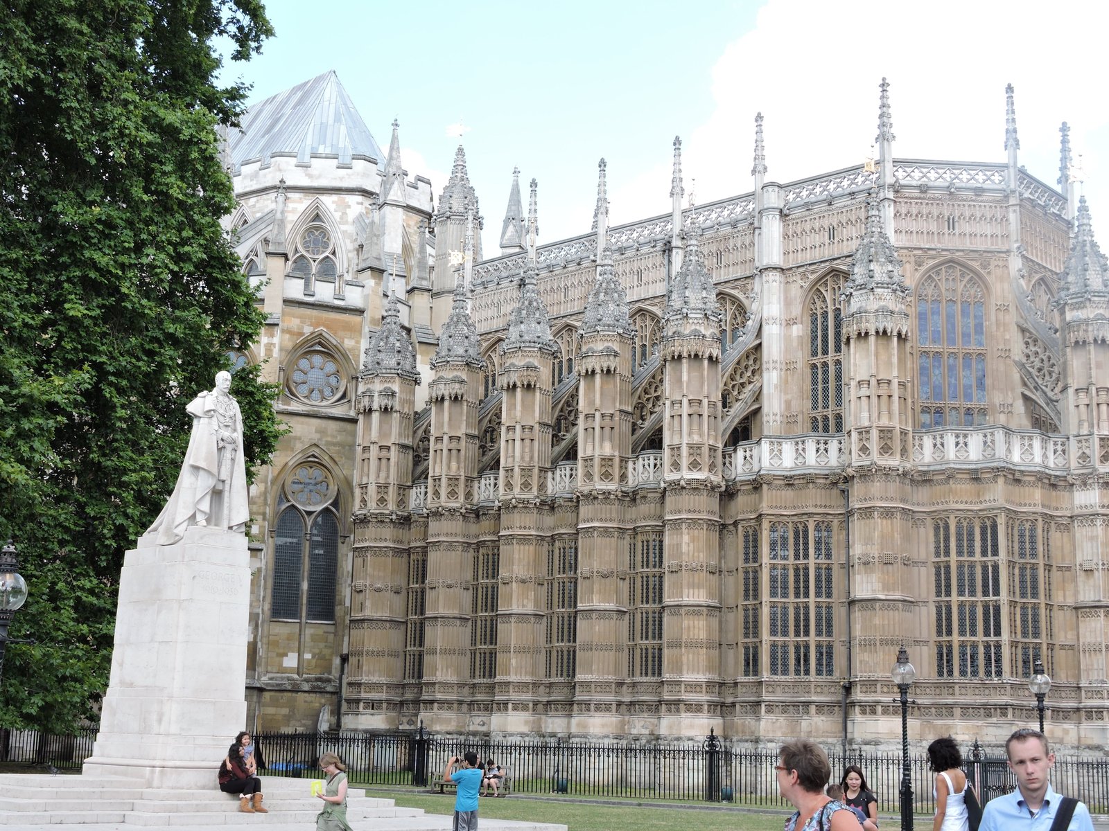King George V Statue near Westminster Abbey