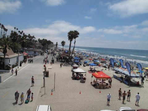 A view from Oceanside Pier, Oceanside, CA