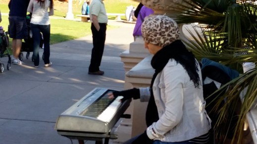 Musician at Balboa Park, San Diego