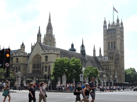 Cromwell Green, outside Westminster Hall