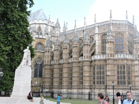 King George V Statue near Westminster Abbey