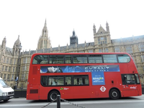 London Bus and the Palace of Westminster