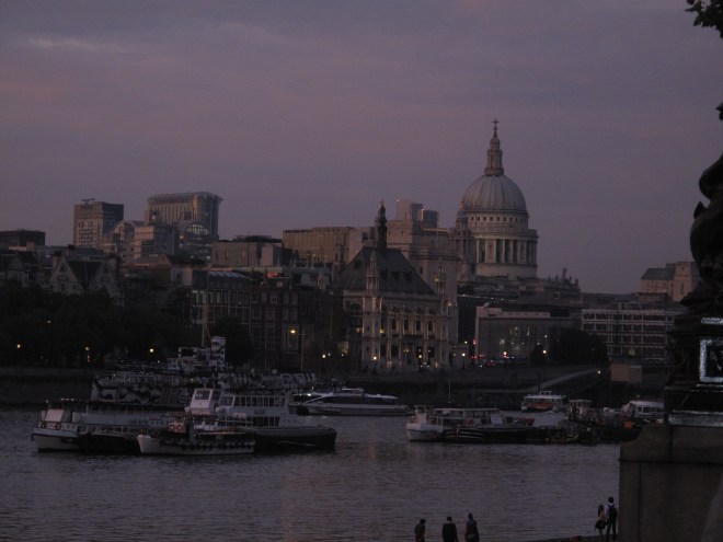 St. Paul's Cathedral, by the River Thames