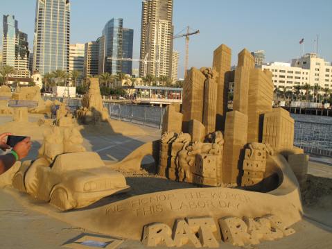 U.S. Sand Sculpting Challenge - Rat Race - We Honor The Worker This Labor Day