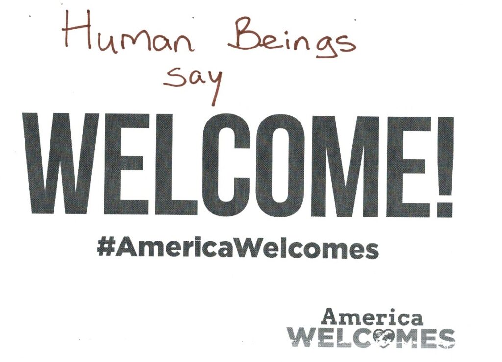 Human Beings Say Welcome