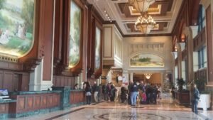 Manchester Grand Hyatt lobby.