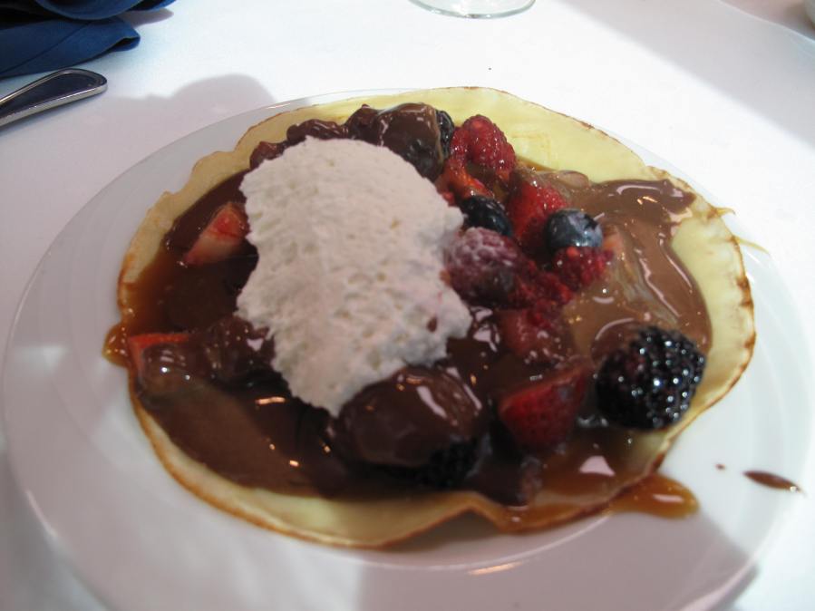 Crepe at the Seaview Restaurant at the Manchester Grand Hyatt Hotel